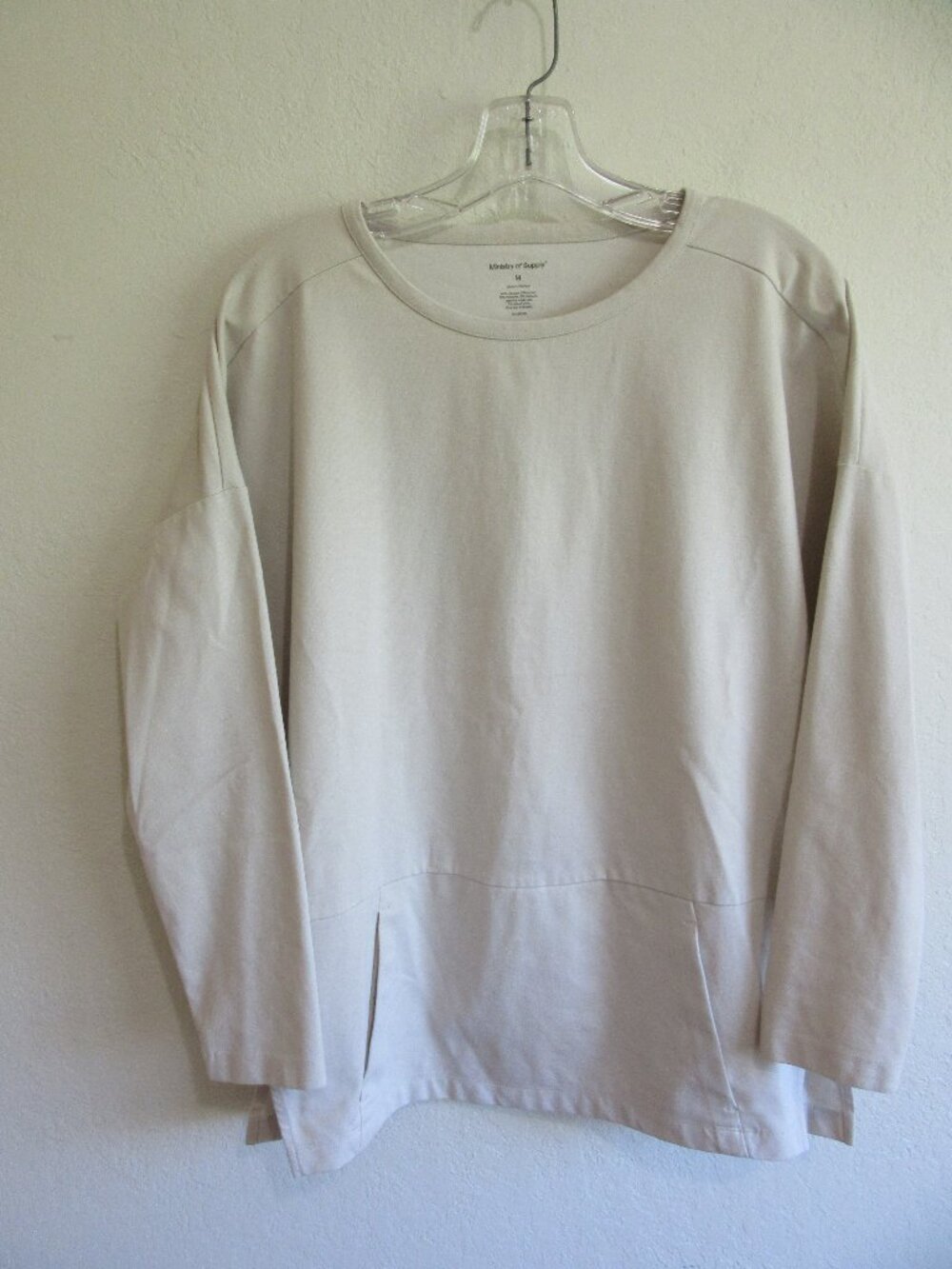 Ministry of Supply Beige/Sand M Casual Long Sleeve Tunic